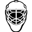 download Goalie Mask Simple clipart image with 315 hue color