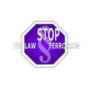 download Stop The Law Terrorism clipart image with 270 hue color