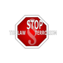 download Stop The Law Terrorism clipart image with 0 hue color