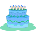 download Gateau clipart image with 180 hue color
