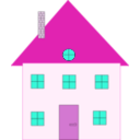 download House 2 clipart image with 315 hue color