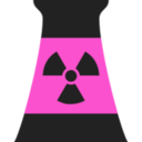 download Nuclear Power Plant Reactor Symbol 2 clipart image with 270 hue color