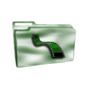 download Folder Icon Plastic Videos clipart image with 90 hue color