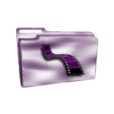 download Folder Icon Plastic Videos clipart image with 270 hue color