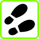download Footprint clipart image with 90 hue color