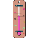 download Room Thermometer Celsius clipart image with 315 hue color