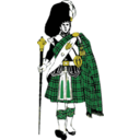 download Scottish Highlander clipart image with 0 hue color