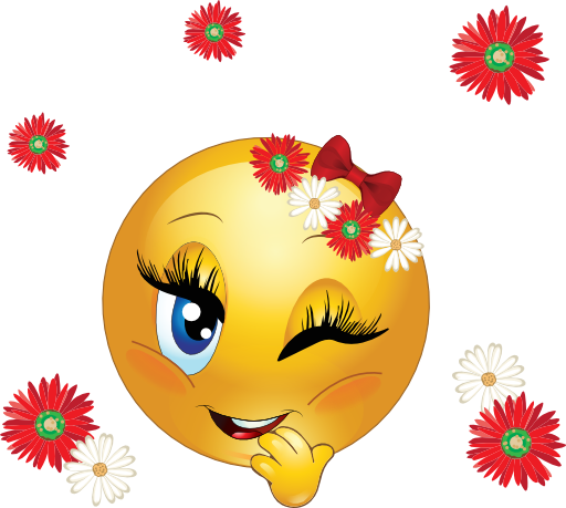 Flowery Smiley Emoticon