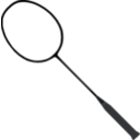 download Badminton Racket clipart image with 0 hue color