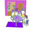 download Clubhouse clipart image with 225 hue color