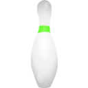download Bowling Pin Shadows clipart image with 90 hue color