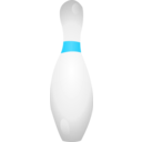 download Bowling Pin Shadows clipart image with 180 hue color