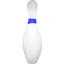 download Bowling Pin Shadows clipart image with 225 hue color