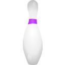 download Bowling Pin Shadows clipart image with 270 hue color