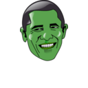 download Barack Obama clipart image with 90 hue color