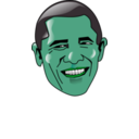 download Barack Obama clipart image with 135 hue color