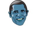 download Barack Obama clipart image with 180 hue color
