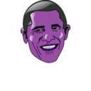 download Barack Obama clipart image with 270 hue color