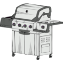 download Barbeque Grill clipart image with 270 hue color