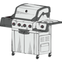 download Barbeque Grill clipart image with 315 hue color