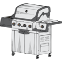 download Barbeque Grill clipart image with 0 hue color
