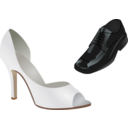 download Wedding Shoes clipart image with 0 hue color