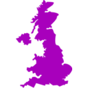 download United Kingdom Map clipart image with 90 hue color