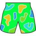 download Colorful Beach Shorts clipart image with 135 hue color