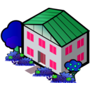download Iso City Grey House 3 clipart image with 135 hue color
