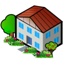 download Iso City Grey House 3 clipart image with 0 hue color