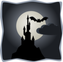 Spooky Castle In Full Moon