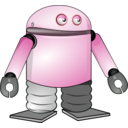 download Cartoon Robot clipart image with 135 hue color