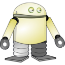 download Cartoon Robot clipart image with 225 hue color