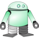 download Cartoon Robot clipart image with 315 hue color