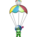 download Paratrooper Chibi clipart image with 90 hue color