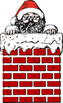 Santa In A Chimney