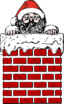 Santa In A Chimney