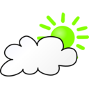 download Weather Symbols Cloudy Day clipart image with 45 hue color