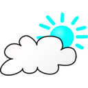 download Weather Symbols Cloudy Day clipart image with 135 hue color