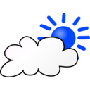 download Weather Symbols Cloudy Day clipart image with 180 hue color
