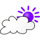 download Weather Symbols Cloudy Day clipart image with 225 hue color