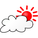 download Weather Symbols Cloudy Day clipart image with 315 hue color