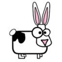 download Bunny clipart image with 0 hue color