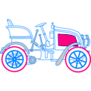 download Old Car clipart image with 90 hue color