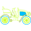 download Old Car clipart image with 315 hue color