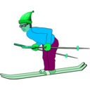 download Ski Man clipart image with 135 hue color