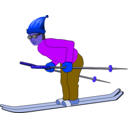 download Ski Man clipart image with 225 hue color