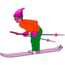 download Ski Man clipart image with 315 hue color