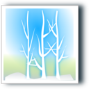 download Winter Silhoutte clipart image with 0 hue color