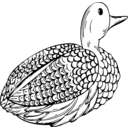 download Duck Decoy clipart image with 135 hue color